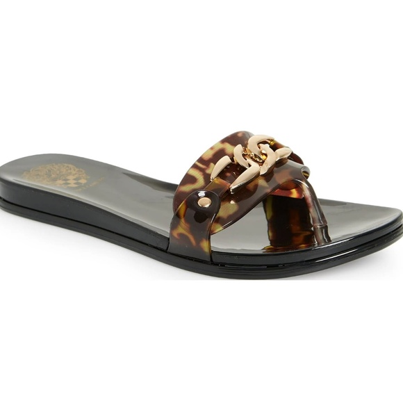 EUC Vince Camuto Evolet Flip Flop in Tortoise Shell Size 8 - Picture 1 of 7